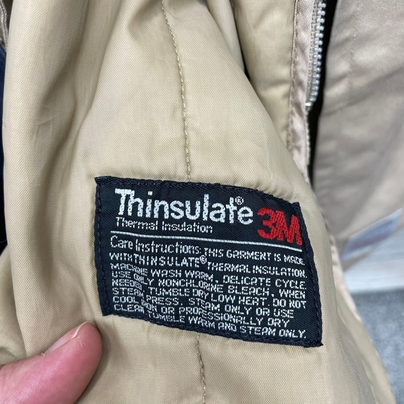 Whaling Womens Navy Thinsulate Trench Coat All Season Liner USA Made Size 12 - Picture 11 of 16